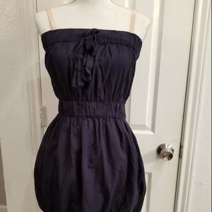 j. crew blue cinched waist mini dress sz xs